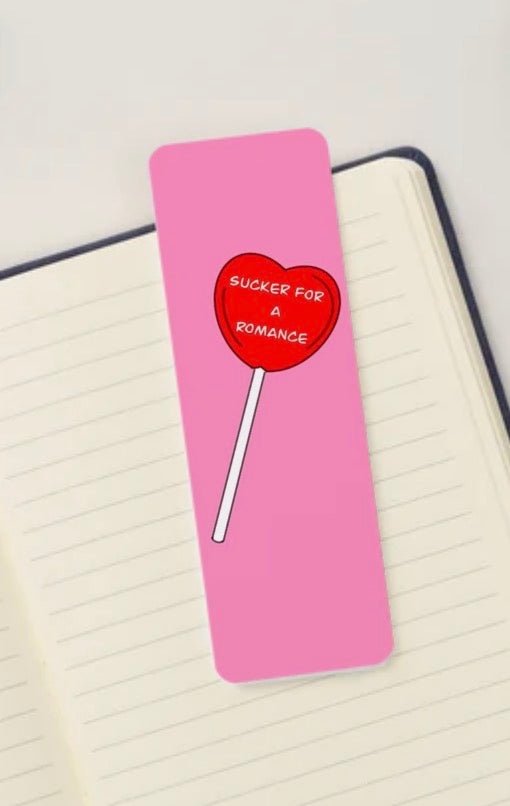 Sucker for romance bookmark